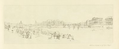View of Pont Neuf, c.1802 by Thomas Girtin